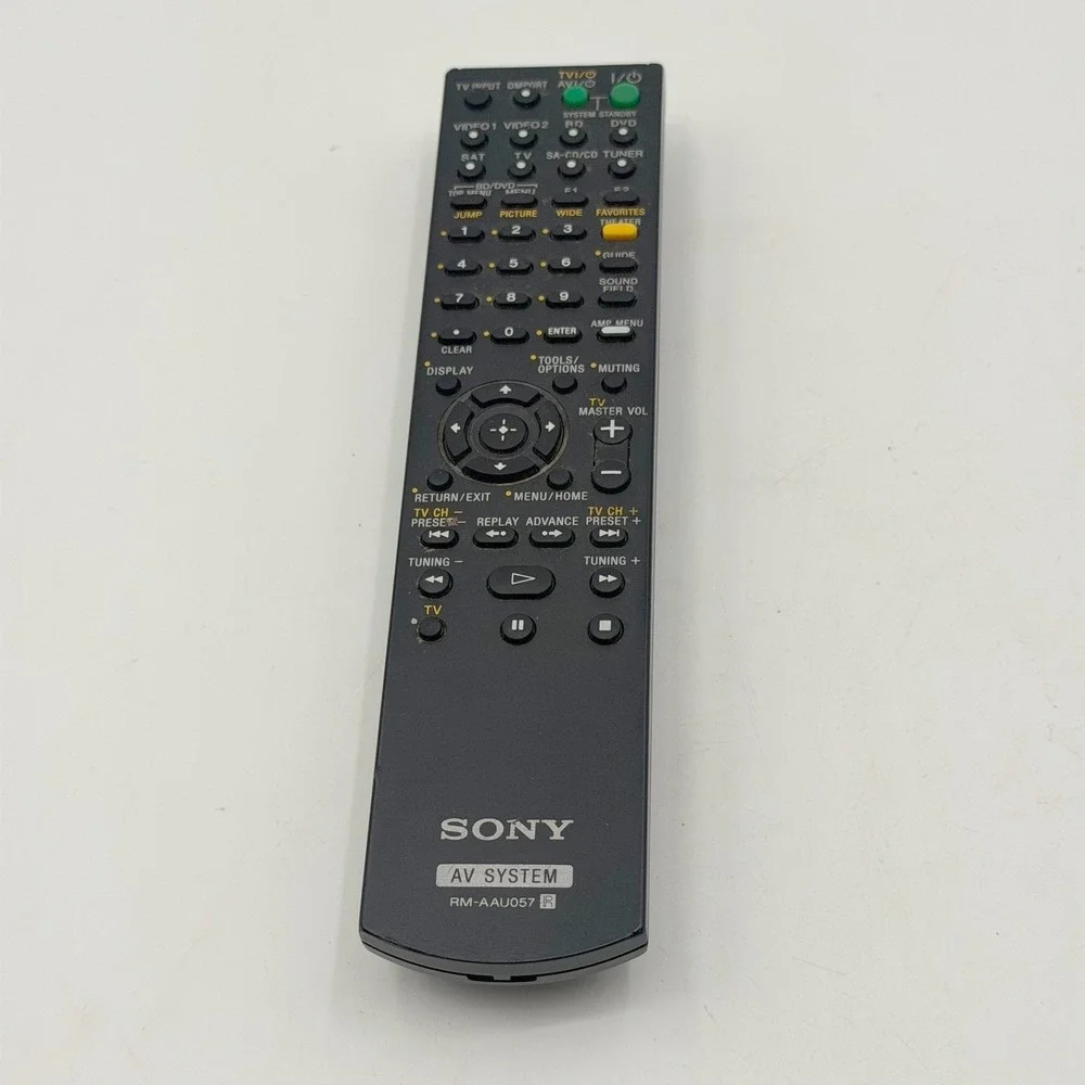 Sony RM-AAU057 AV System Remote Control Black Home Theater Receiver Controller